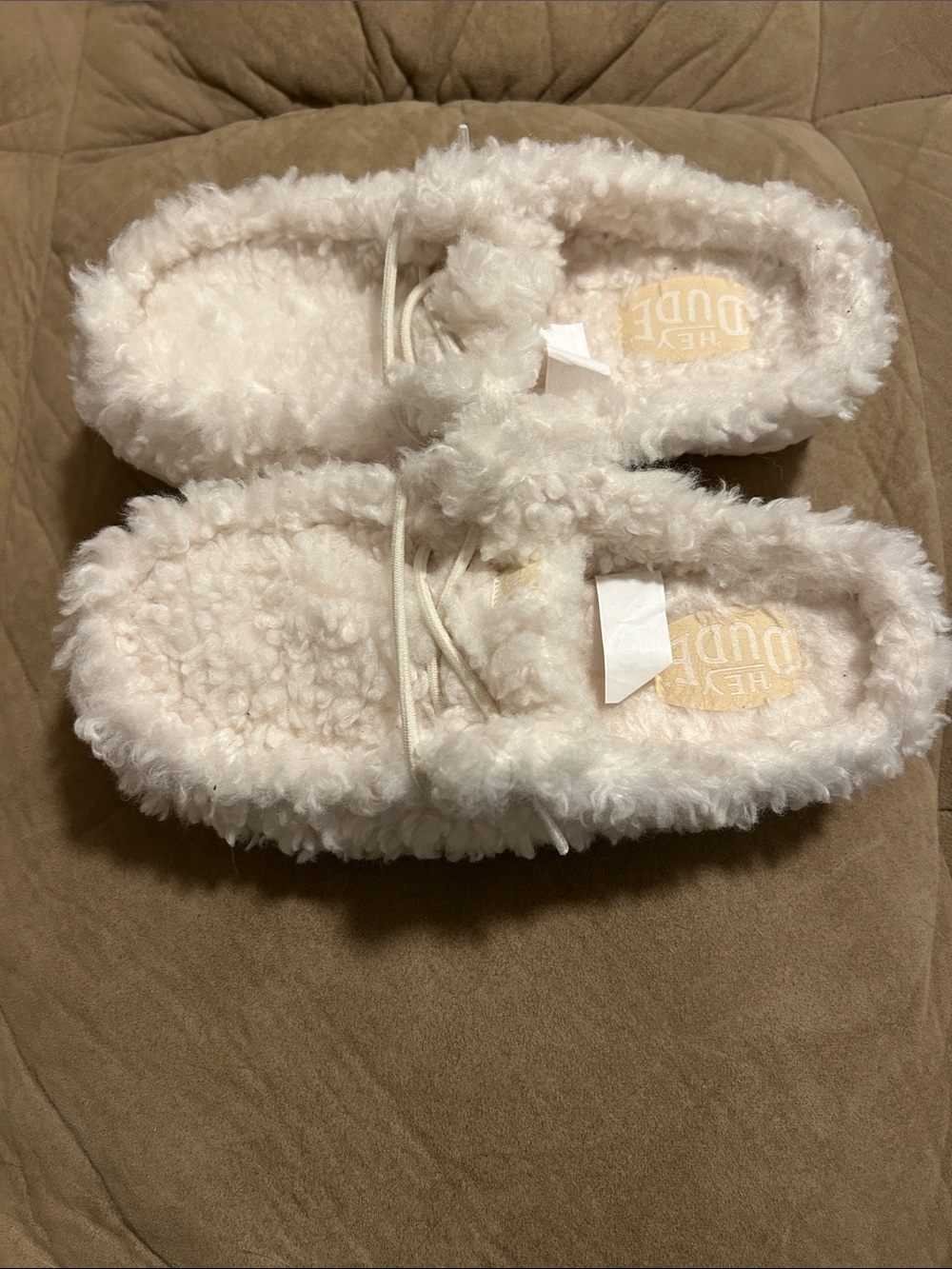 Hey Dude Women's Slippers - White/Cream